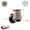 Service Caster Nylon Swivel Top Plate Floor Leveling Caster w/1.65" Diameter Black Wheel SCC-TPLV05S42-NYR-50-DC - alternate 6